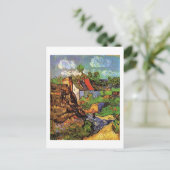 Houses in Auvers, Vincent van Gogh. dorp Briefkaart (Staand voorkant)