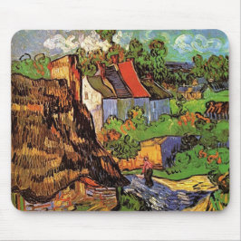 Houses in Auvers, Vincent van Gogh. dorp Muismat