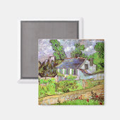Houses in Auvers, Vincent van Gogh Magneet (Voorkant / Achterkant)