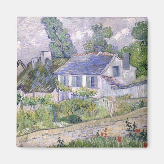 Houses in Auvers Vincent van Gogh Magneet (Voorkant)