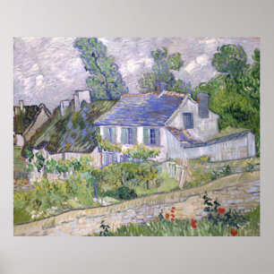 Houses in Auvers Vincent van Gogh Poster