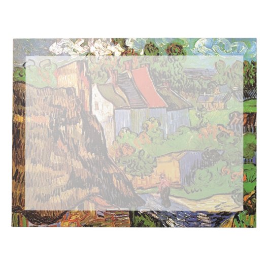 Houses in Auvers, Vincent van Gogh. Village Notitieblok (Voorkant)