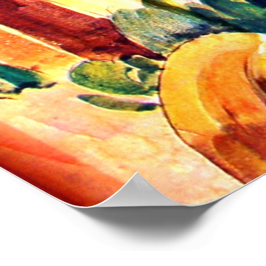 Houses in Brienz, Zwitserland Poster (Hoek)