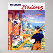 Houses in Brienz, Zwitserland Poster (Voorkant)