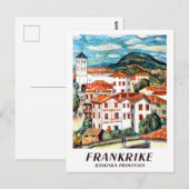 Houses in Côte Basque, Frankrijk Briefkaart (Voorkant / Achterkant)