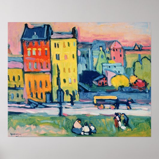 Houses in München, 1908 Poster (Voorkant)