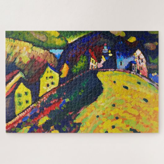 Houses in Murnau, Wassily Kandinsky Legpuzzel (Horizontaal)