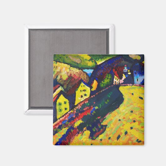 Houses in Murnau, Wassily Kandinsky Magneet (Voorkant / Achterkant)