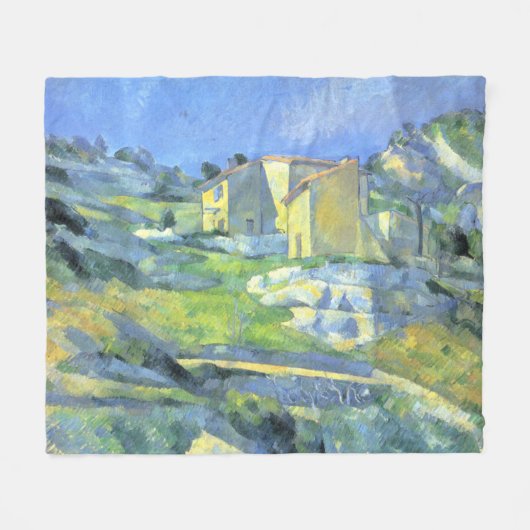 Houses in Provence Paul Cezanne Fleece Deken (Voorkant (Horizontaal))