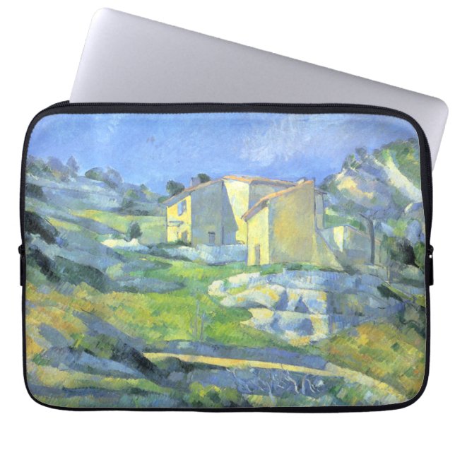 Houses in Provence Paul Cezanne Laptop Sleeve (Voorkant)