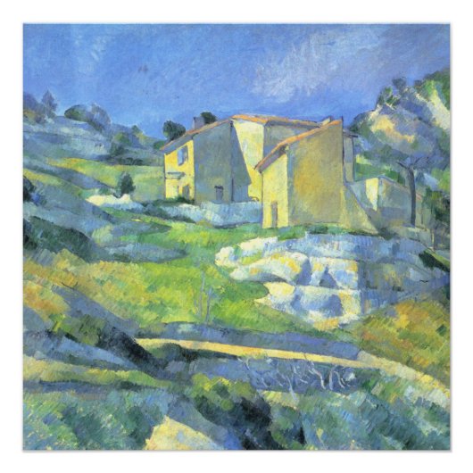 Houses in Provence Paul Cezanne Perfect Poster (Voorkant)