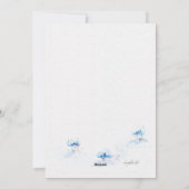 Houses in Snow Holiday Moving Card Feestdagenkaart (Achterkant)