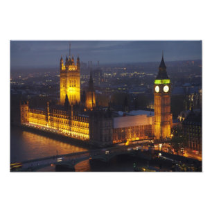 Houses of Parliament, Big Ben, Westminster Foto Afdruk