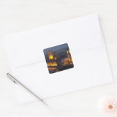 Houses of Parliament, Big Ben, Westminster Vierkante Sticker (Envelop)