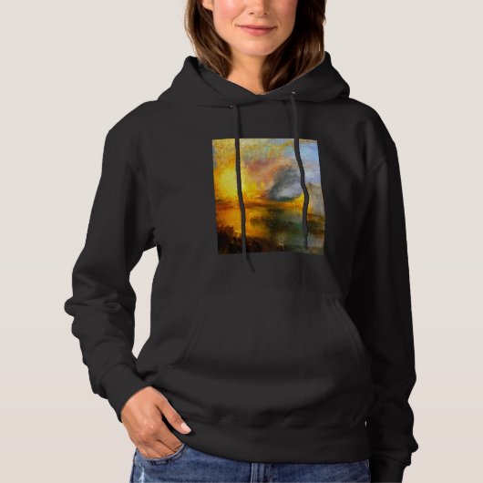 Houses of Parliament J.M.W. Turner Romantiek L Hoodie (Voorkant)