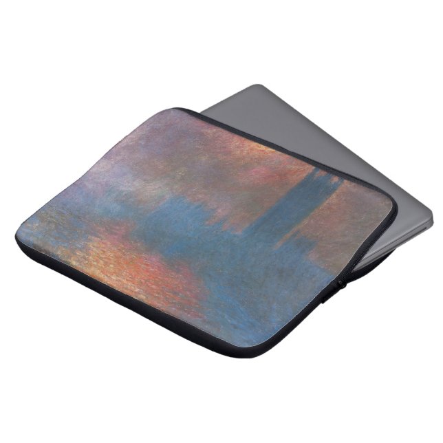 Houses of Parliament, Londen door Claude Monet Laptop Sleeve (Voorkant top)