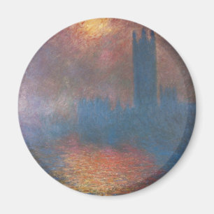 Houses of Parliament, Londen door Claude Monet Magneet