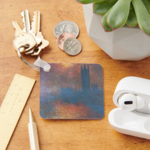 Houses of Parliament, Londen door Claude Monet Sleutelhanger