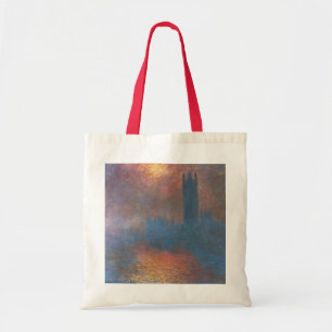 Houses of Parliament, Londen door Claude Monet Tote Bag