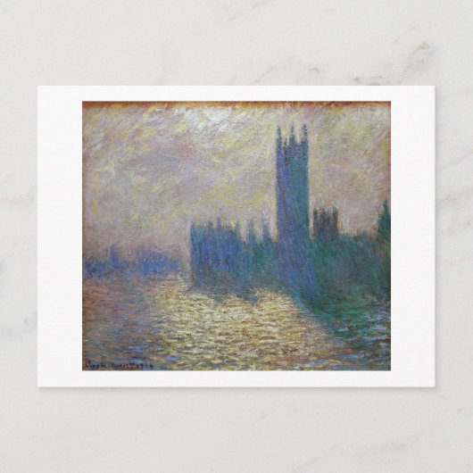 Houses of Parliament (Londen), Monet Briefkaart (Voorkant)