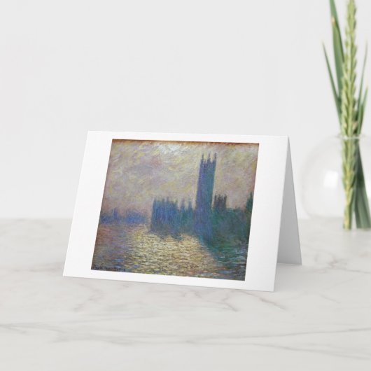 Houses of Parliament (Londen), Monet Kaart (Voorkant)