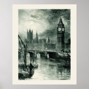 Houses of Parliament, Londen Poster