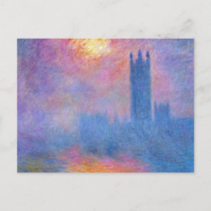 Houses of Parliament, Londen, Sun Breaking Through Briefkaart