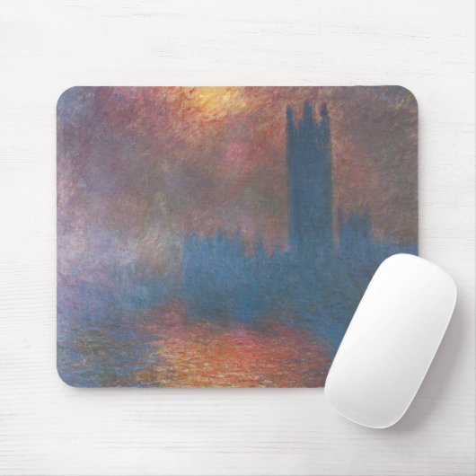 Houses of Parliament, Londen van Claude Monet Muismat (Met muis)