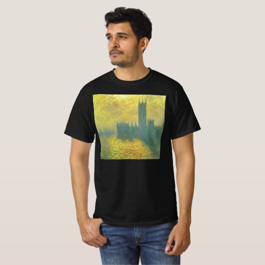 Houses of Parliament, Stormachtige lucht door Clau T-shirt (Voorkant volledig)