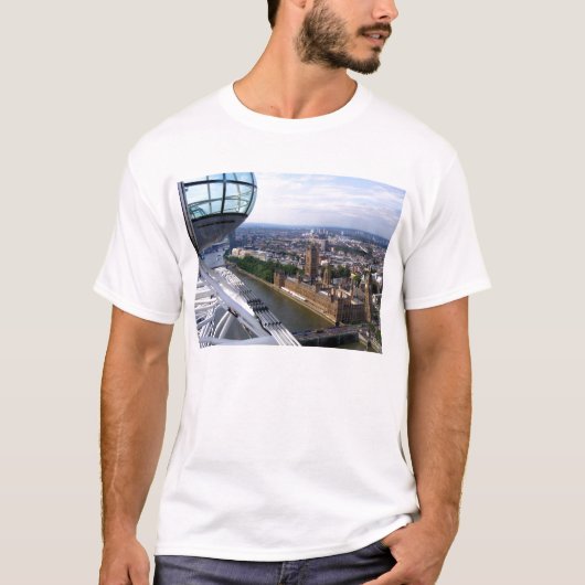 Houses of Parliament uit de London Eye T-shirt (Voorkant)