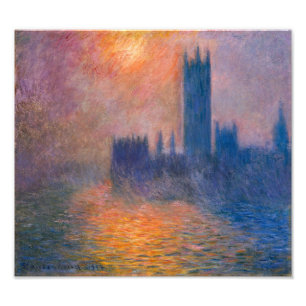 Houses of Parliament, Zonsondergang Claude Monet Foto Afdruk