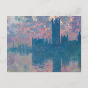 Houses of Parliament, Zonsondergang door Claude Mo Briefkaart
