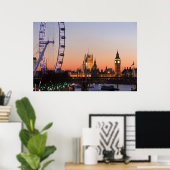 Houses of the London Eye Poster (Thuiskantoor)