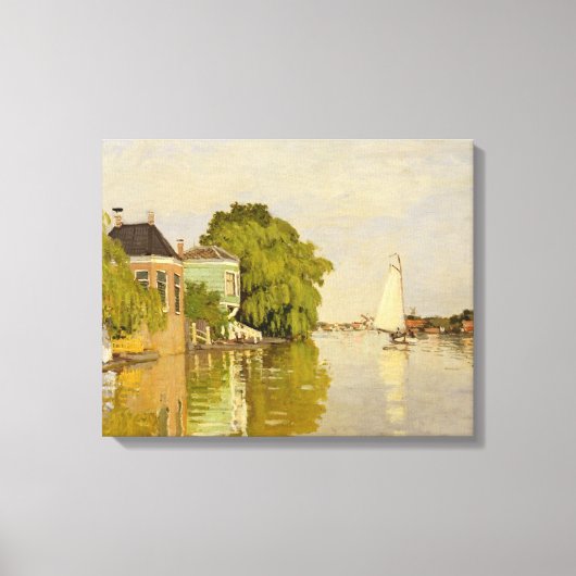 Houses on the Achterzaan Canvas Afdruk (Voorkant)