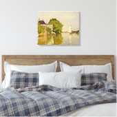 Houses on the Achterzaan Canvas Afdruk (Insitu (Slaapkamer))