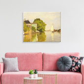 Houses on the Achterzaan Canvas Afdruk (Insitu (Woonkamer))