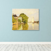 Houses on the Achterzaan Canvas Afdruk (Insitu (Houten vloer))