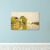 Houses on the Achterzaan Canvas Afdruk (Insitu (Houten vloer))
