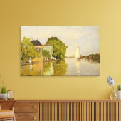 Houses on the Achterzaan Canvas Afdruk (Insitu (Woonkamer))