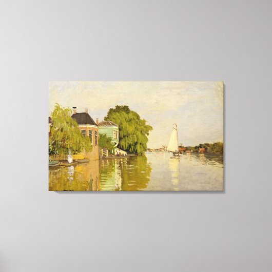 Houses on the Achterzaan Canvas Afdruk (Voorkant)