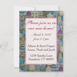 Houses op de heuvelkaart save the date