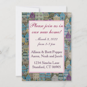 Houses op de heuvelkaart save the date