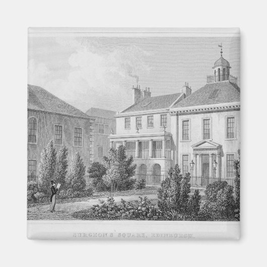 Houses op Surgeons' Square in Edinburgh Magneet (Voorkant)