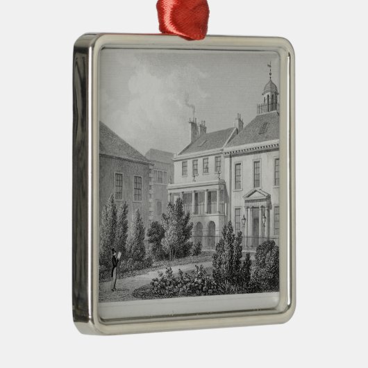 Houses op Surgeons' Square in Edinburgh Metalen Ornament (Rechts)