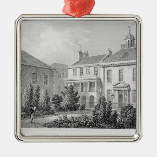 Houses op Surgeons' Square in Edinburgh Metalen Ornament (Voorkant)