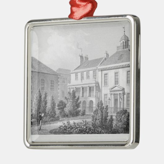 Houses op Surgeons' Square in Edinburgh Metalen Ornament (Links)