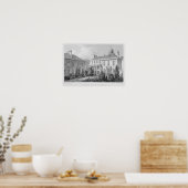 Houses op Surgeons' Square in Edinburgh Poster (Keuken)