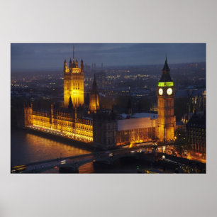 Houses van het Parlement, Big Ben, Westminster Poster