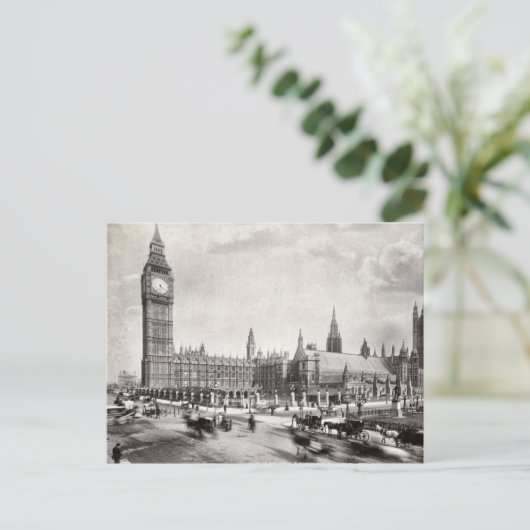Houses van het Parlement & Westminster Hall London Briefkaart (Staand voorkant)