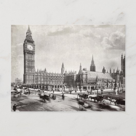 Houses van het Parlement & Westminster Hall London Briefkaart (Voorkant)